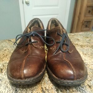 Born Men's Ridgeway Split Toe Pebbled Leather Lace Up Oxford US 13 M H 11806